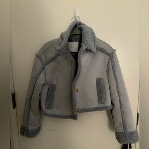Bershka light blue jacket size small